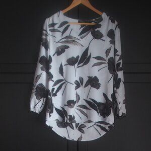 Le Château | Floral Bracelet Cuff V Neckline Blouse